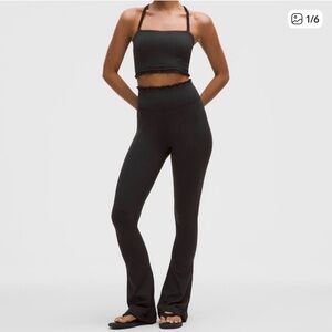 ISO ruffle trim lululemon athletica set